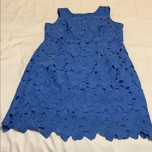 ANN TAYLOR DRESS SIZE 8  COLOR BLUE